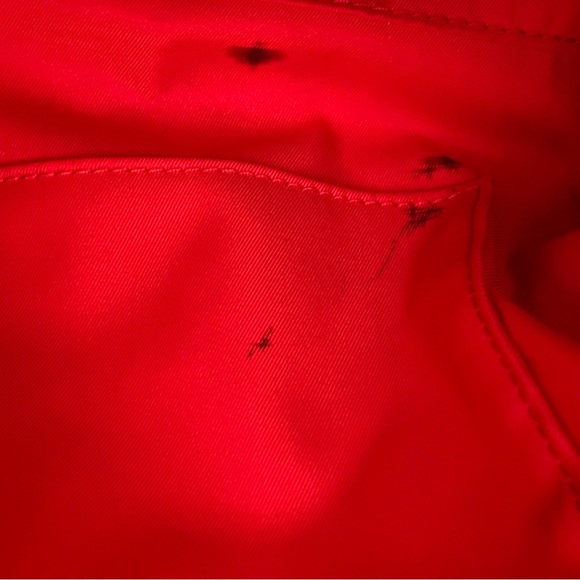 Tory Burch Fleming Distressed Leather Tote Cherry Apple - Picture 16 of 16